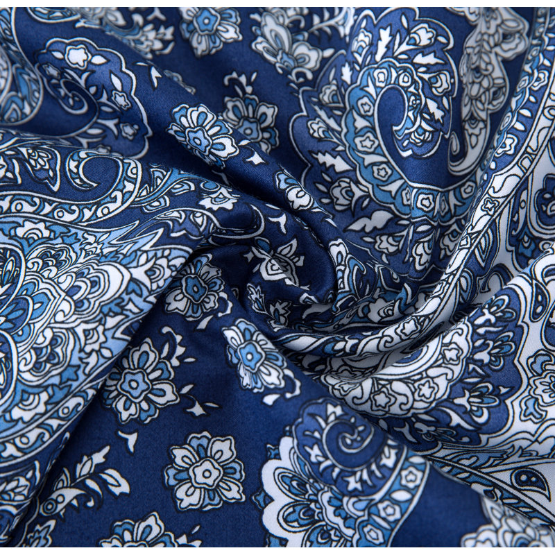 Egyptian-Quality Cotton Sateen Damask Duvet Cover, Twin Duvet Cover + 1 Twin Sham