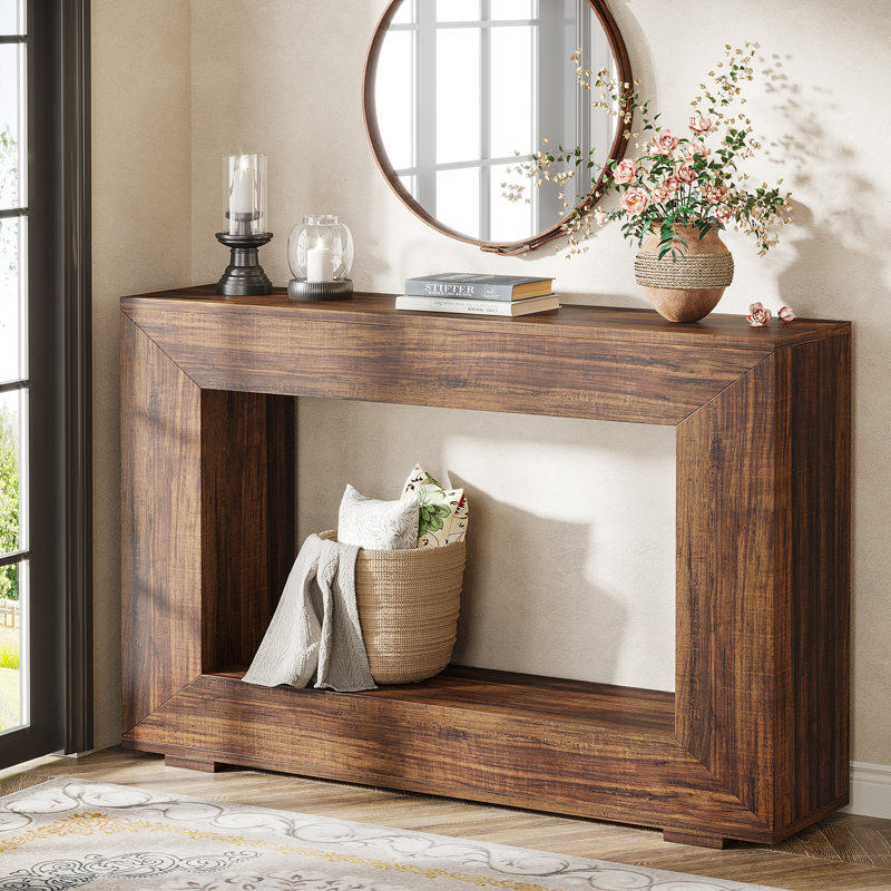 120cm Console Table, Dark Brown