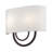 2 Light Bronze Large ADA Sconce With Hand Crafted Off-White Fabric Shade-884744090