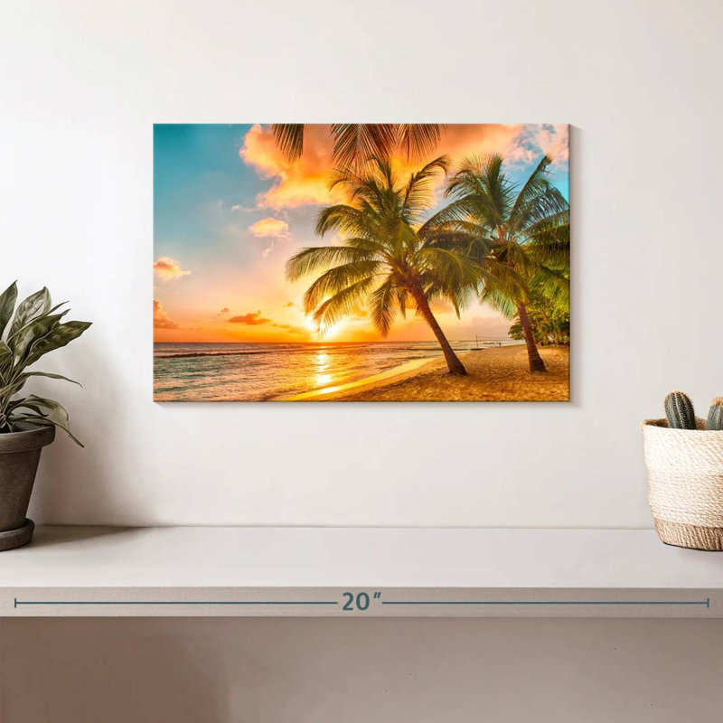 Impression sur toile Barbados Island, L 8 po x H 12 po