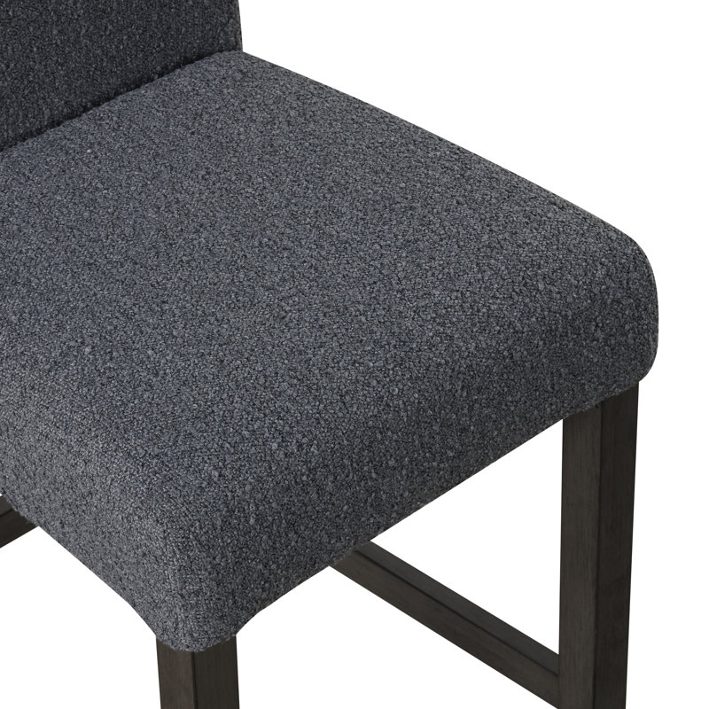 Pendergrass Counter Table And Chairs, 7 Pieces: Table, 6 Chairs, Gray