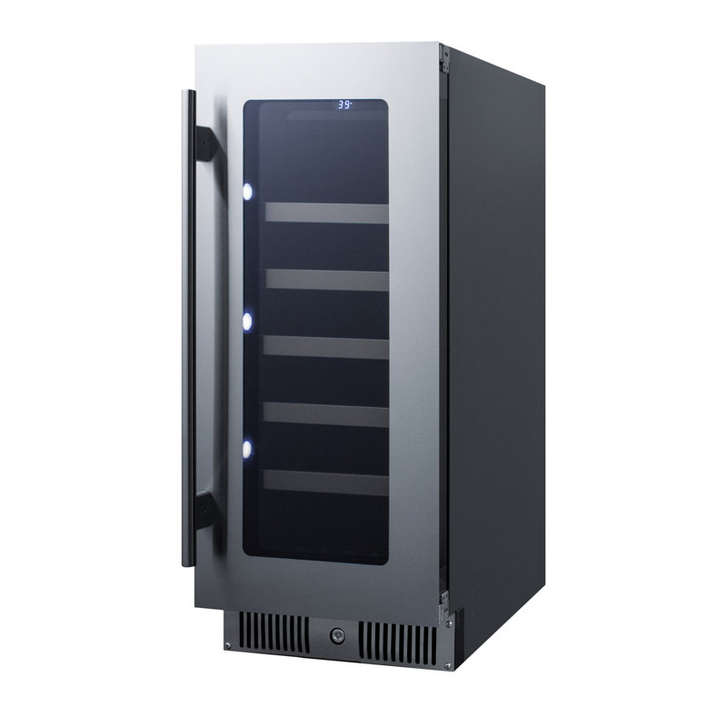Summit Appliance Single Zone 14.88'' 29 Bottle Wine Refrigerator, Right
