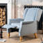 Airell 70cm Wide Velvet Wing Chair Recliner-1456737322