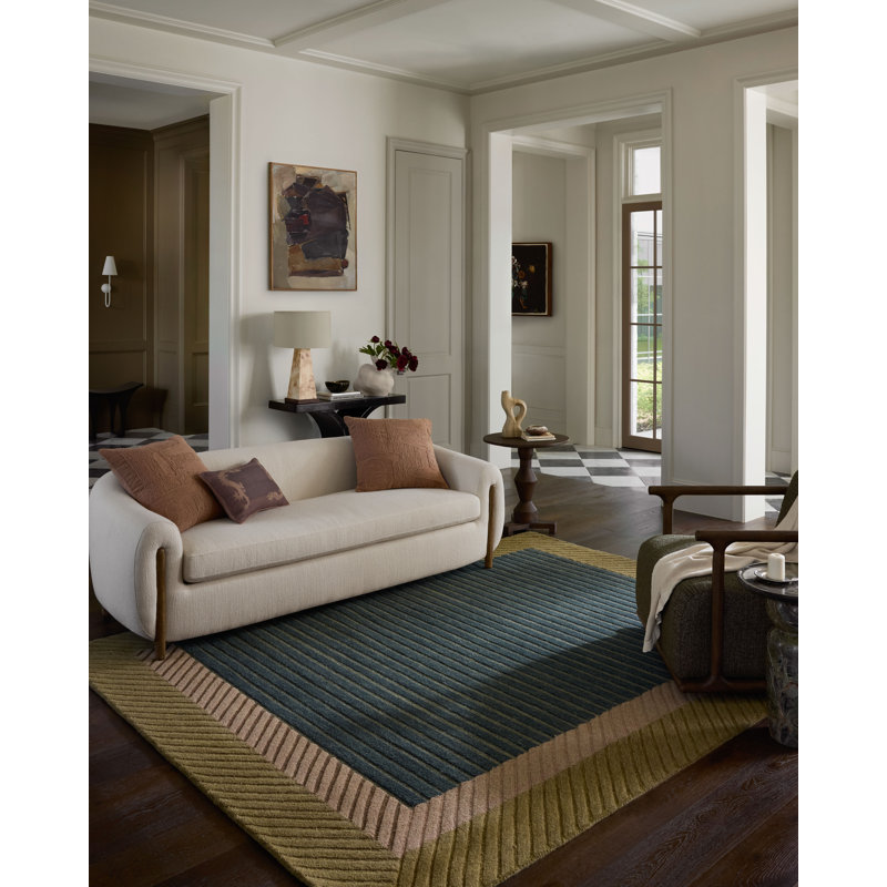Brigette Romanek Madi Green / Multi Area Rug, Rectangle 8'6" x 11'6"