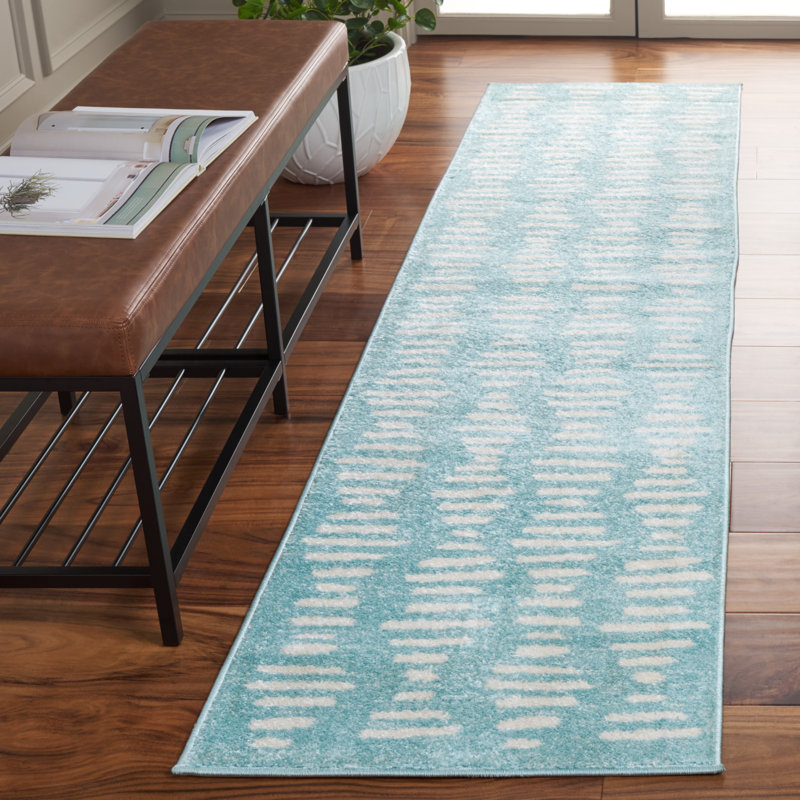 Kaled Tulum Performance Abstract Rug, Runner 2' x 8'