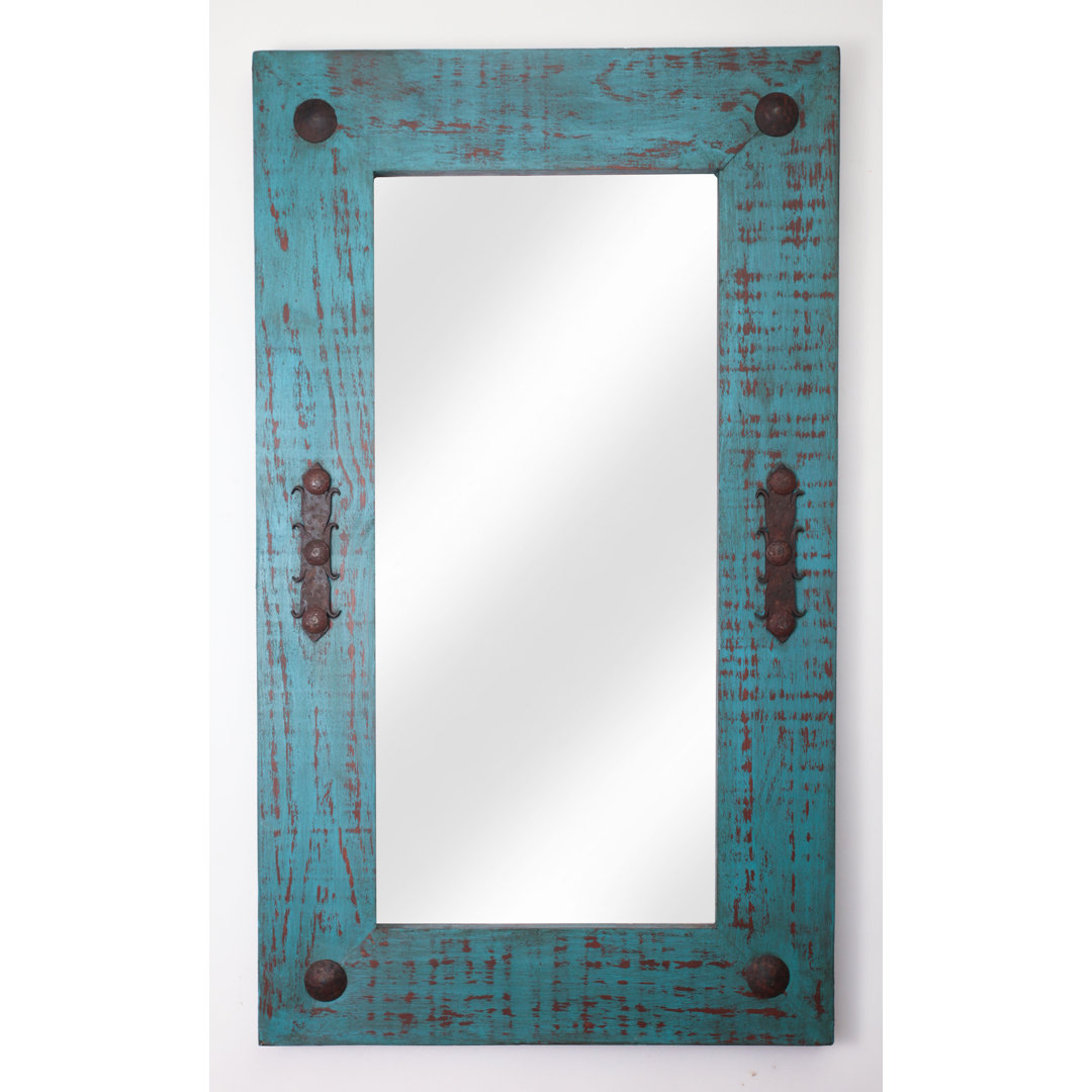 Knobel Wood Wall Mirror Millwood Pines