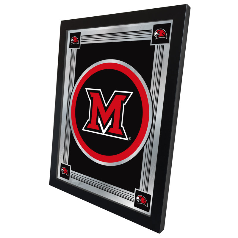 NCAA Logo Mirror, impression encadrée, Miami Of Ohio
