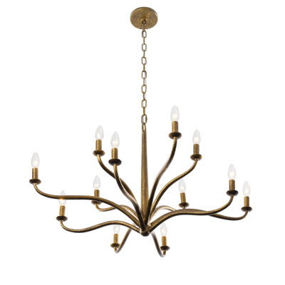 Dorianne 34" 12-Light Chandelier