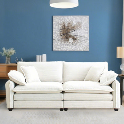 Clevenger 81'' Modern Style Corduroy Loveseat