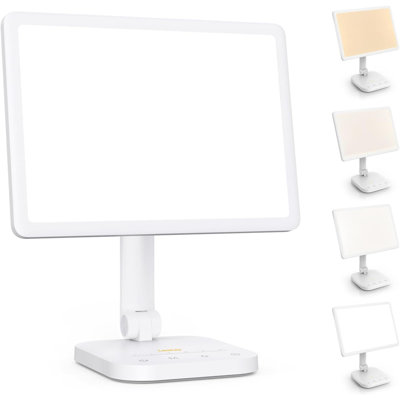 Lampe de luminothérapie, lampe de soleil à luminosité réglable, lampe de soleil sans UV, lampe Happy, pour le bureau personnel