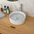 15.75"X15.75" White Ceramic Vessel Bathroom Sink-124471341
