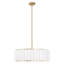 Lustre tambour 24 po à 5 lumières plissées-873919599