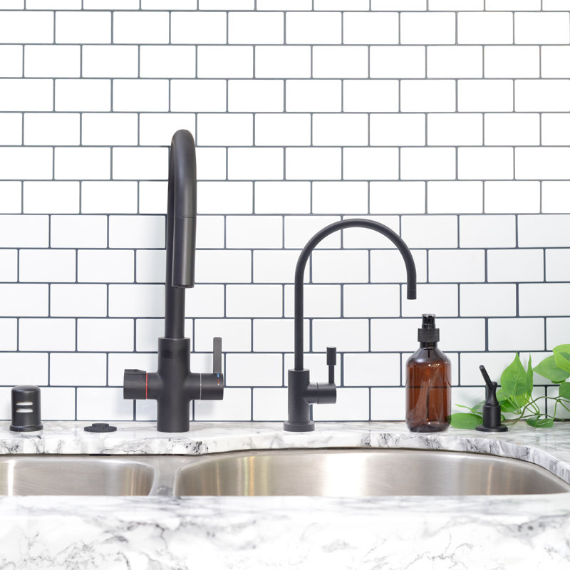 Westbrass Kitchen Faucet, Stainless Steel