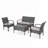 4-Piece Patio Wicker Rattan Sofa Set-1464065830