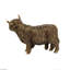 Statue de vache et de veau Highland 7,5 x 4,5 x 5,5 po en polyrésine réaliste avec finition bronze riche