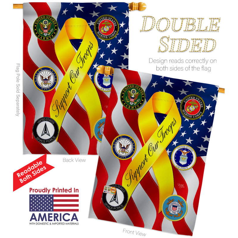 Double Sided 40'' H x 28'' W Polyester House Flag