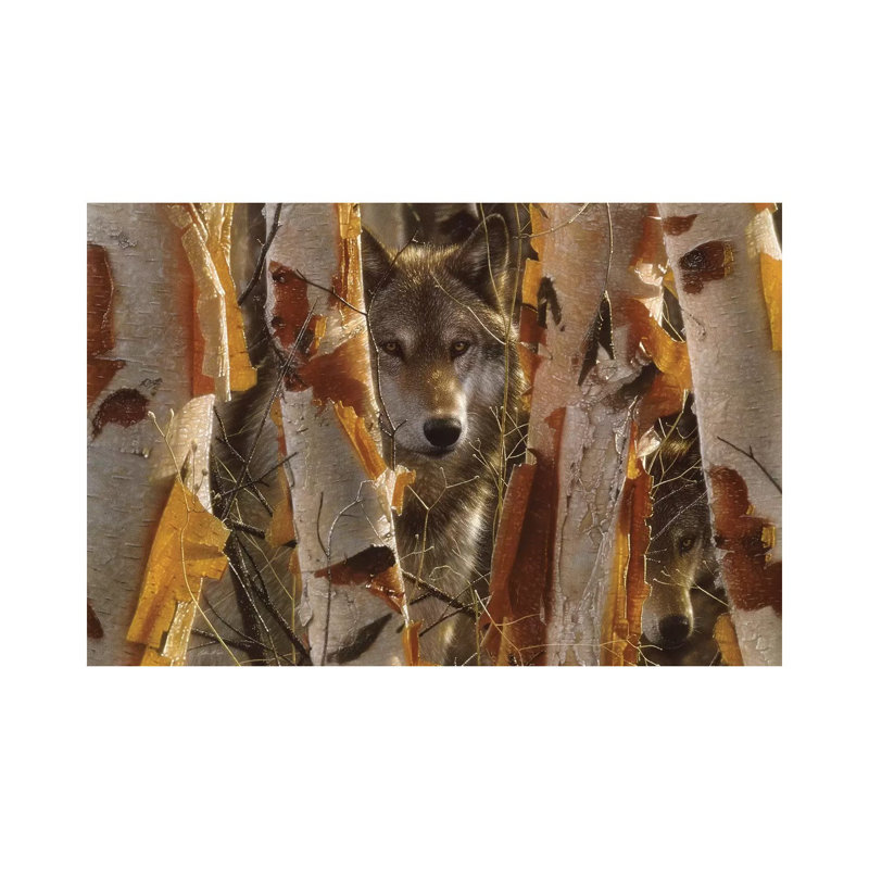 Wolf Guardian by Collin Bogle - Print on Canvas, Wrapped Canvas, 66.04 cm H x 45.72 cm W x 1.91 cm D