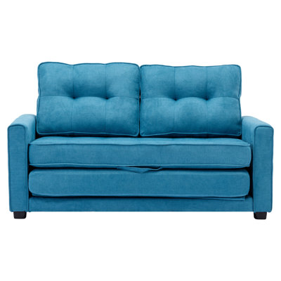 Rosendale 59.4"" Loveseat Sofa with Pull-Out Bed Modern Upholstered Couch with Side Pocket -  Latitude RunÂ®, FFA4BFC7FE014692B0A57EE93F23C3E1