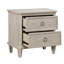 Finition deux tiroirs table de chevet meubles de chambre à coucher de conception traditionnelle 1pc