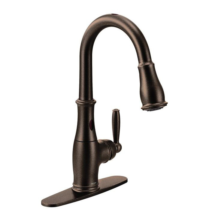 Moen 7185EWORB Brantford Kitchen Faucet Oil Rubbed Bronze MotionSense Wave New