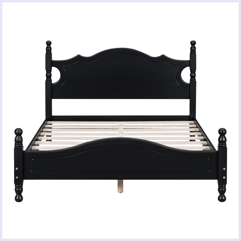 Mariacamila Bed, Black 1, Full