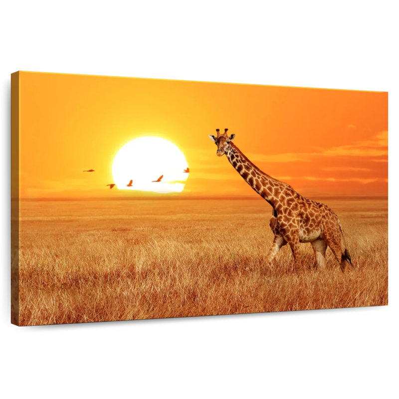 Big Sunset Giraffe, H 26 po x l 39 po