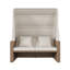 136cm Wide Straight Steel Patio Daybed