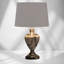 Waukomis 61cm Marble Effect Metal Table Lamp-106542996