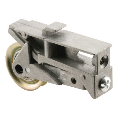 FHC D1734 Steel Roller Assembly Plain Back, 1-1/4" Roller Diameter, Diecast Housing, Gray Finish