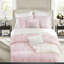 Ensembles de literie rose de qualité supérieure, confort de chambre de ferme en microfibre 5 pièces