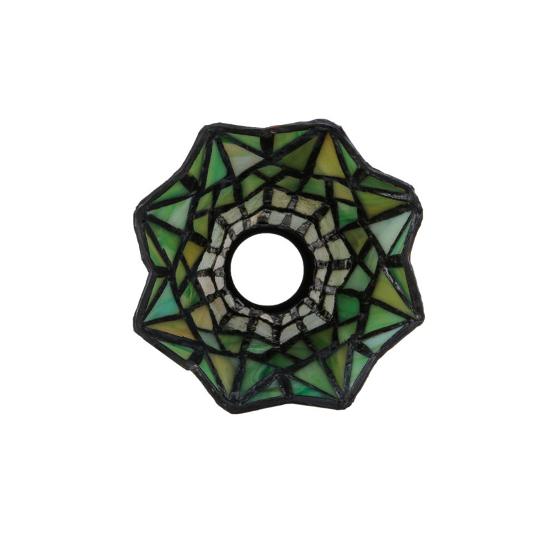 Abat-jour de remplacement 4W x 5,5 "Tiffany Pond, Vert