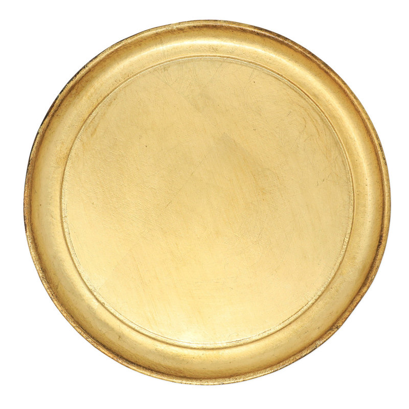 Plateau de table basse Florentine, H 1,5 po x l 9,75 po x L 9,75 po