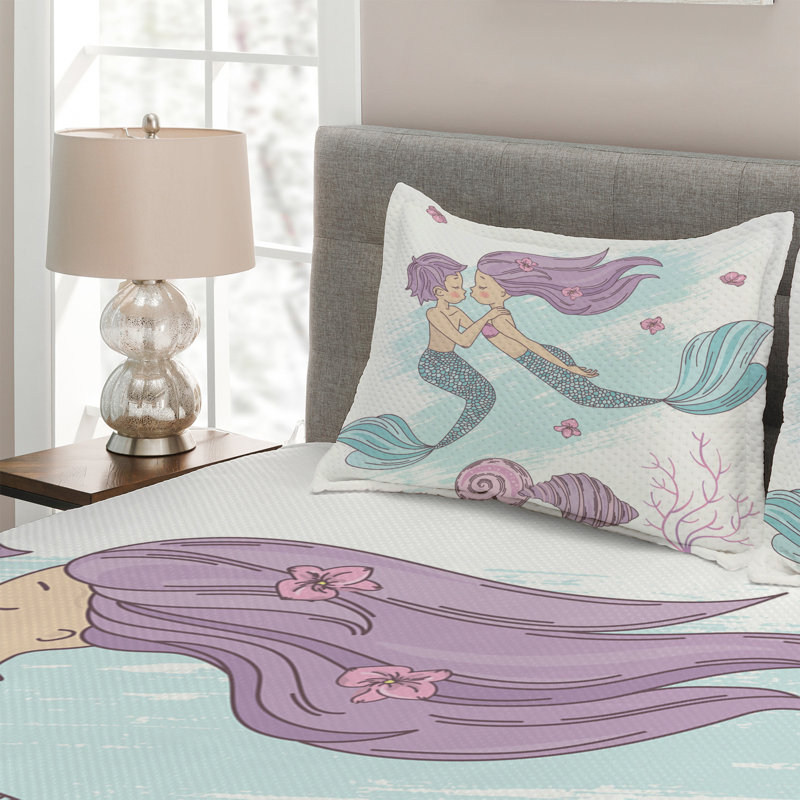 Polyester Coverlet, King Bedspread + 2 Shams