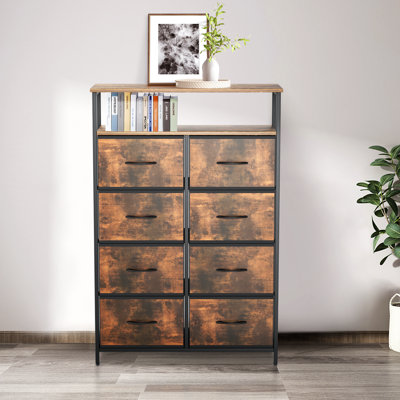 Waltrude 8 Drawer 31.5" W Double Dresser