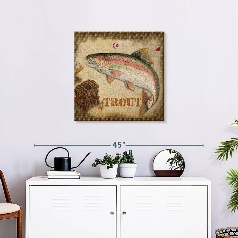 Senne Trout Catch, 24" H x 24" W
