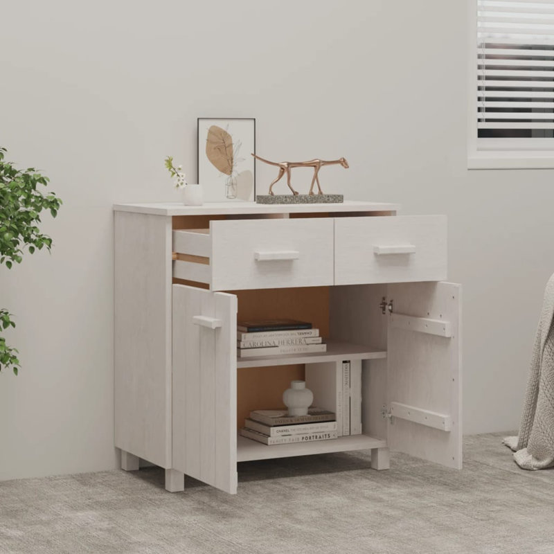 Buffet console Hamar avec rangement HAMAR, Blanc