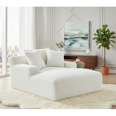 Chaise longue à compression avec coussins