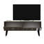 Meuble télé élégant, finition noyer, 47,2 po x 11,8 po x 19,7 po | 100% panneau de particules enduit de mélamine, épaisseur: 0,7 pouce | Pieds en PVC durable (5,9 pouces de hauteur) | Design moderne pour le salon et les espaces de divertissement-108050963
