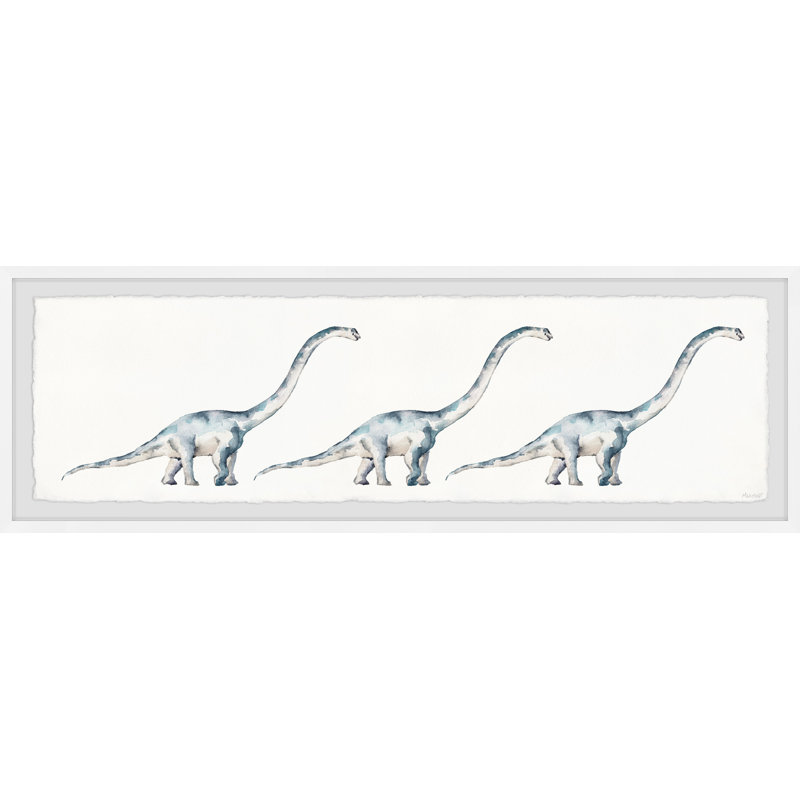 «Bieber Huge Dinosaurs», reproduction encadrée, H 10 po x l 30 po x P 1,5 po