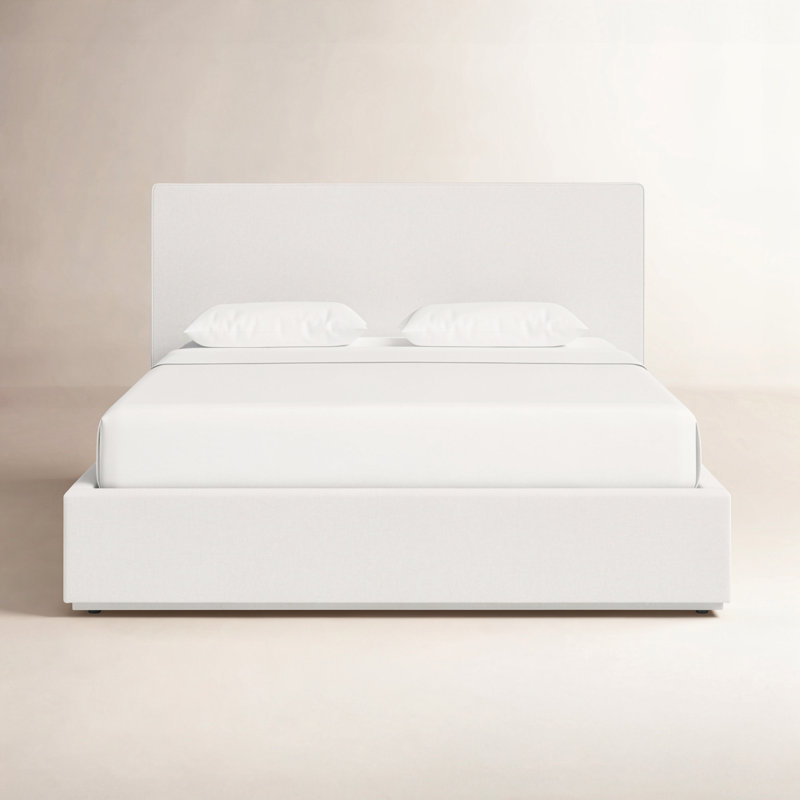 Lit plateforme tapissier Baccarat, Lit double, Perle