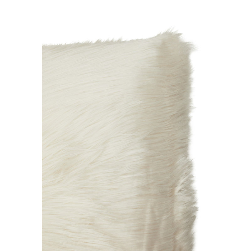 Aizley Square Throw Cushion, Cream
