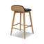 Tabouret de comptoir en bois véritable 26 po Notello-1610736158