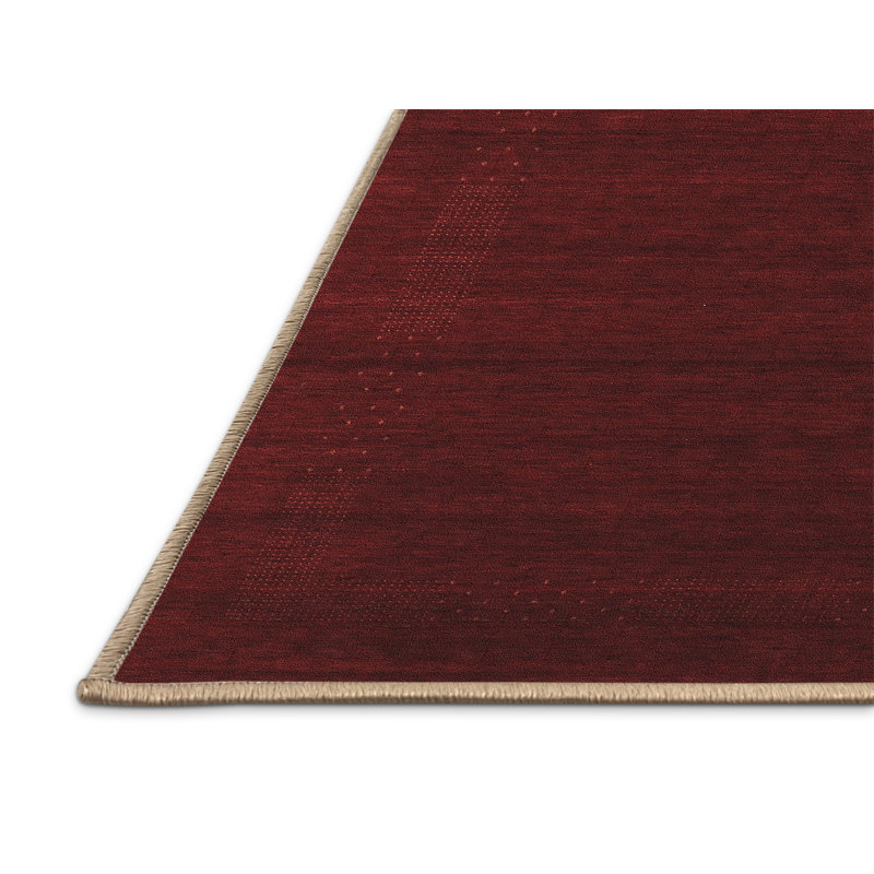 Tapis contemporains brun lavable à la machine 2654, Rectangle 7 pi x 9 pi