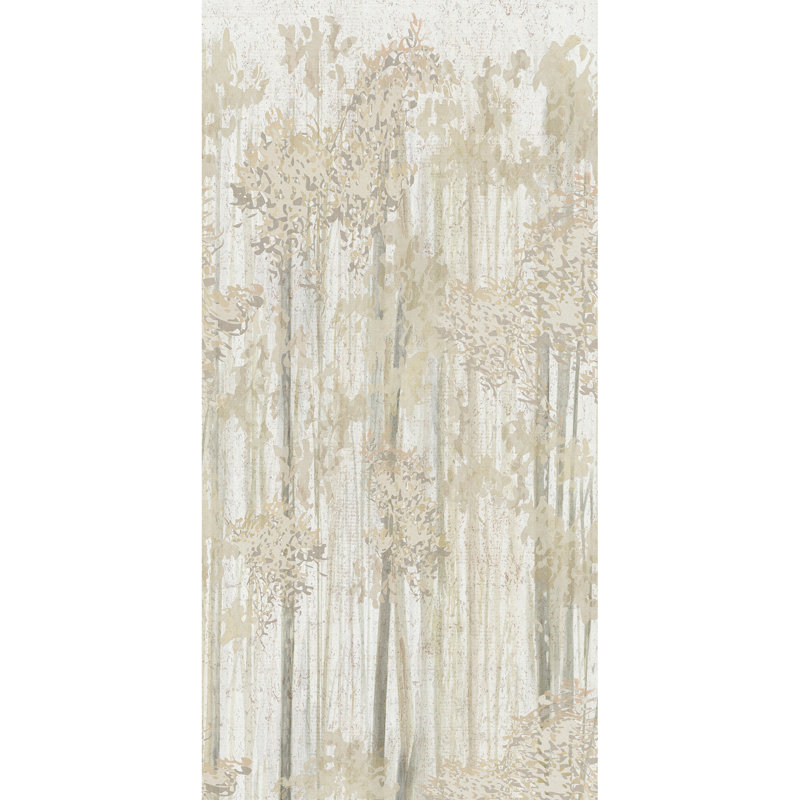 Murale forêt Aspen Grove, Gris