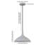 Luminaire suspendu conique à 1 lumière Cendra-379238768