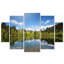 « lake maix », ensemble de 5 reproductions de photos sur toiles tendues