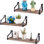 3 Piece Metal Floating Shelf
