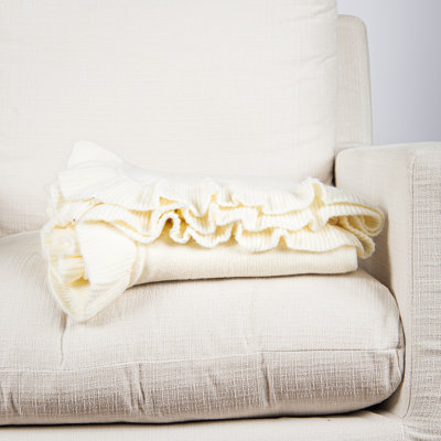 Ruffle Border Throw