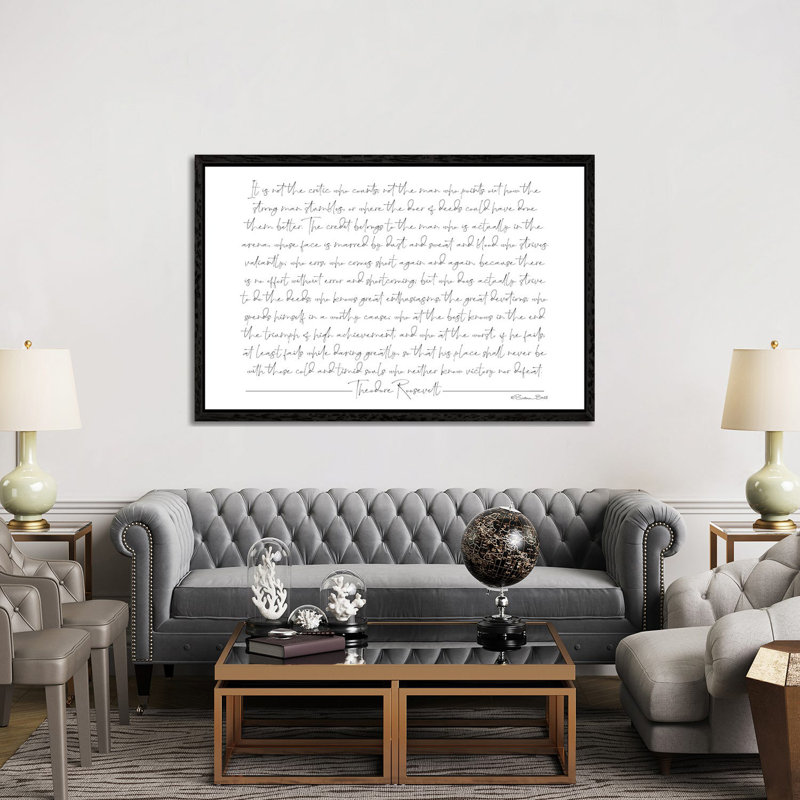 Daring Greatly by Susan Ball - Print on Canvas, 152.5 cm H x 101.5 cm W, Black Framed