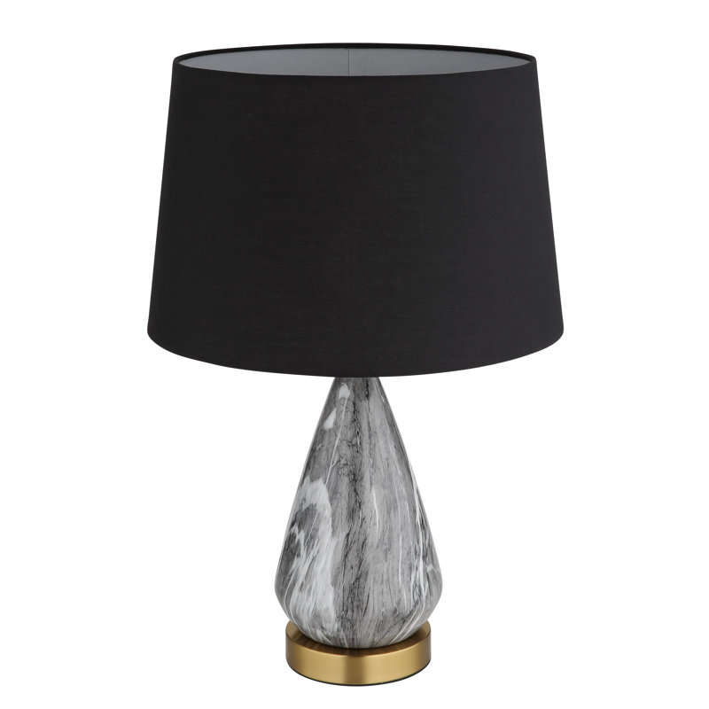 Balcke Metal Table Lamp, Gold colours, Black